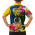 Malampa Day Family Matching Off Shoulder Short Dress and Hawaiian Shirt Proud To Be A Ni-Van Beauty Pacific Flower LT03 - Polynesian Pride