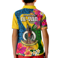Malampa Day Kid Polo Shirt Proud To Be A Ni-Van Beauty Pacific Flower LT03 - Polynesian Pride