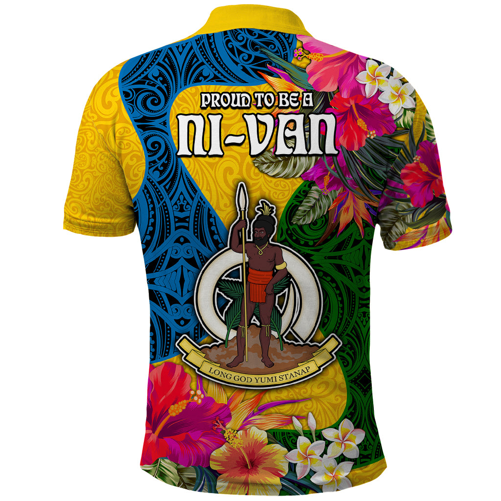 Malampa Day Polo Shirt Proud To Be A Ni-Van Beauty Pacific Flower LT03 - Polynesian Pride