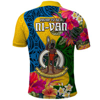 Malampa Day Polo Shirt Proud To Be A Ni-Van Beauty Pacific Flower LT03 - Polynesian Pride