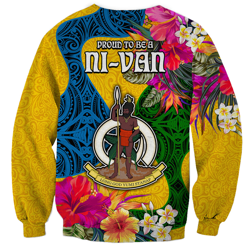Malampa Day Sweatshirt Proud To Be A Ni-Van Beauty Pacific Flower LT03 - Polynesian Pride