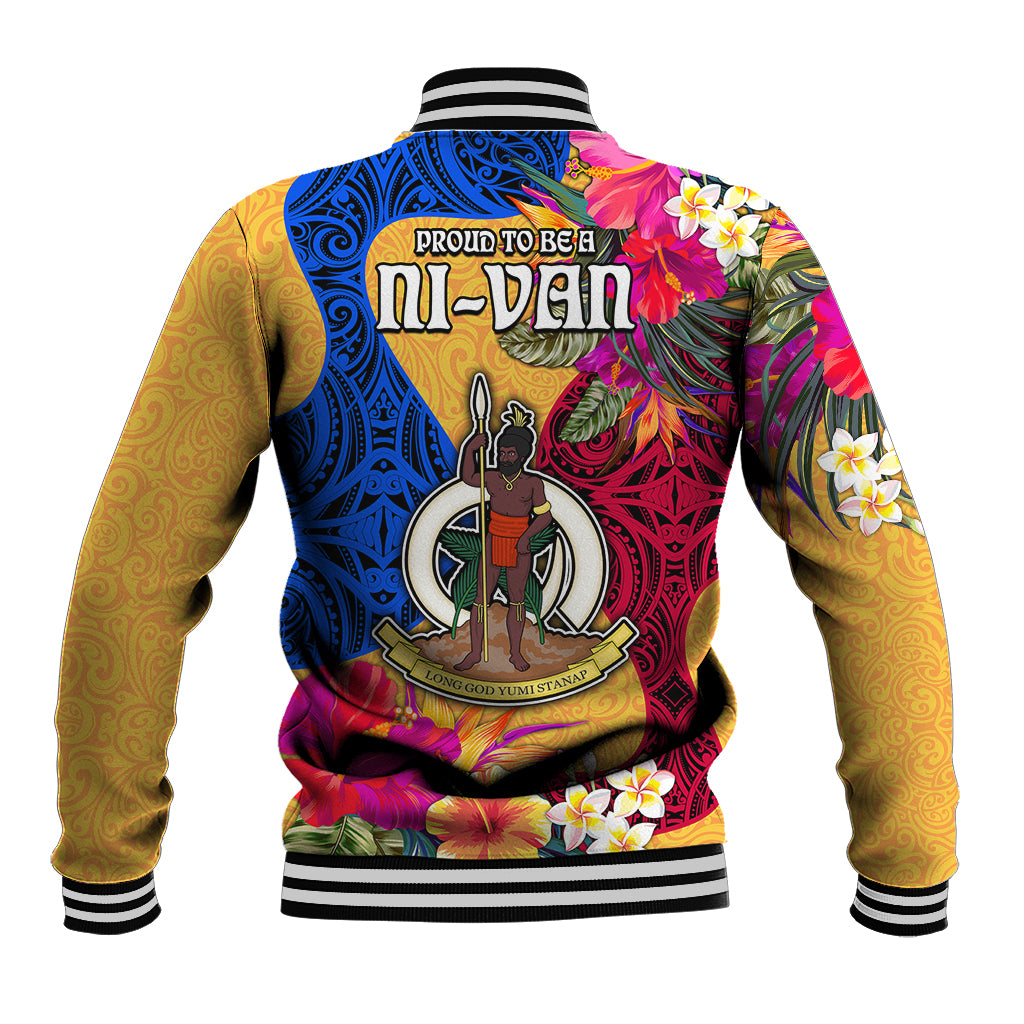 Torba Day Baseball Jacket Proud To Be A Ni-Van Beauty Pacific Flower LT03 - Polynesian Pride
