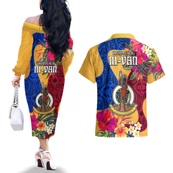 Tafea Day Long Sleeve Shirt Proud To Be A Ni-Van Beauty Pacific Flower LT03 main image 0