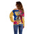 Torba Day Off Shoulder Sweater Proud To Be A Ni-Van Beauty Pacific Flower LT03 - Polynesian Pride