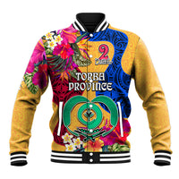 Personalised Torba Day Baseball Jacket Proud To Be A Ni-Van Beauty Pacific Flower LT03 Unisex Yellow - Polynesian Pride