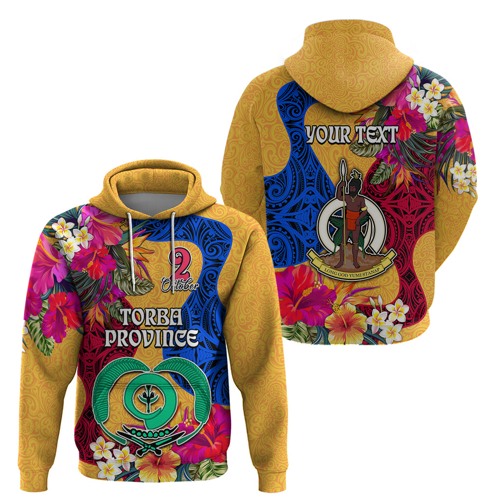 Personalised Torba Day Hoodie Proud To Be A Ni-Van Beauty Pacific Flower LT03 - Polynesian Pride