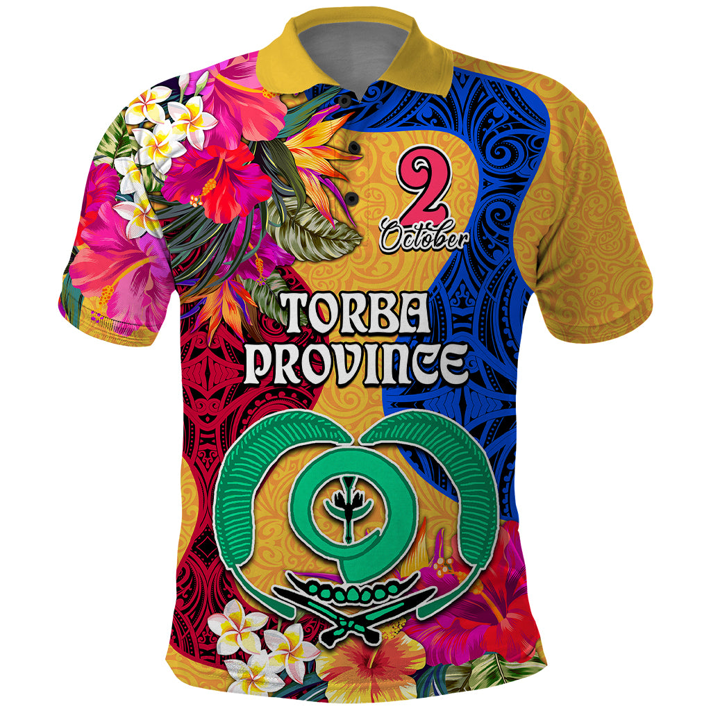 Personalised Torba Day Polo Shirt Proud To Be A Ni-Van Beauty Pacific Flower LT03 Yellow - Polynesian Pride