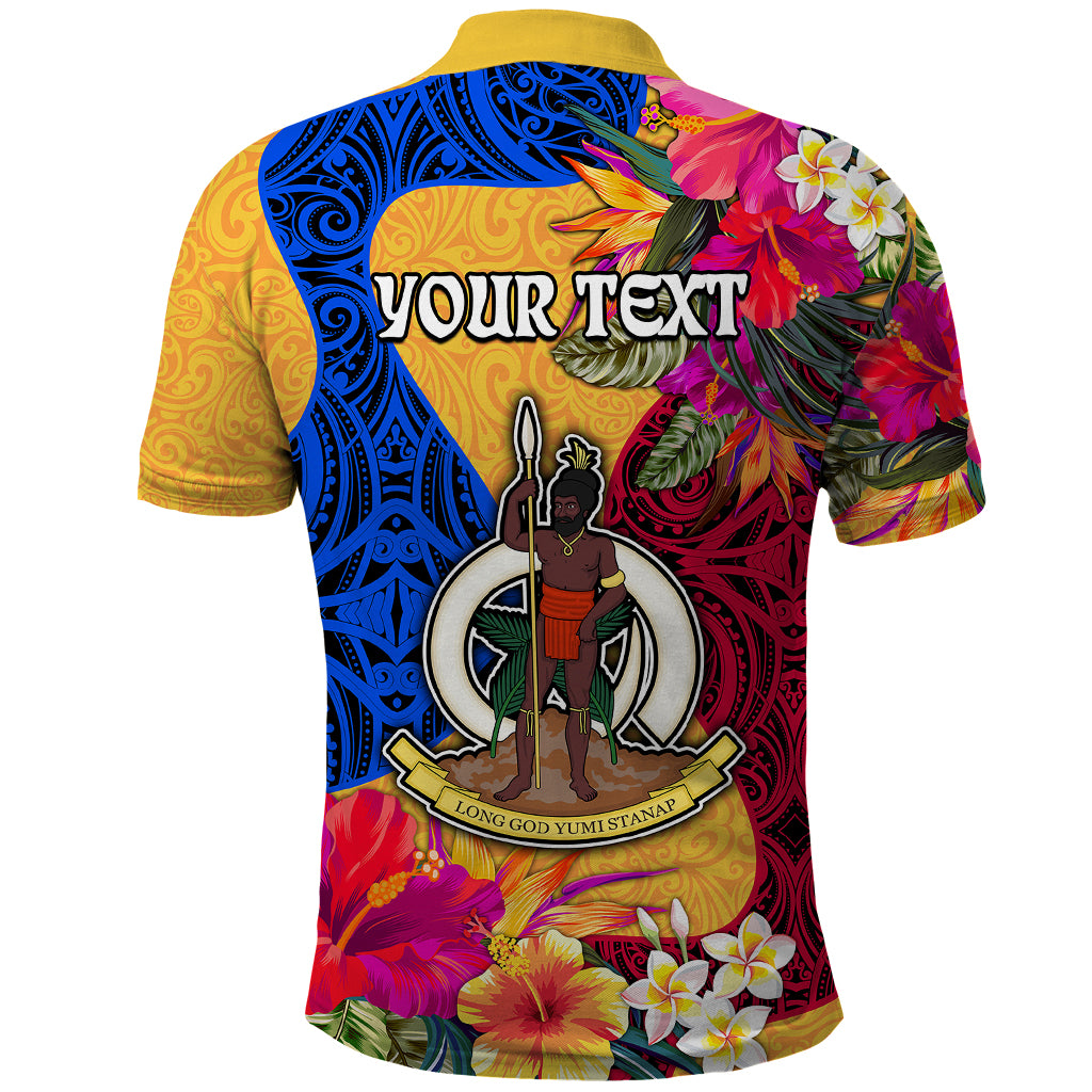 Personalised Torba Day Polo Shirt Proud To Be A Ni-Van Beauty Pacific Flower LT03 - Polynesian Pride