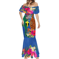 Tafea Day Mermaid Dress Proud To Be A Ni-Van Beauty Pacific Flower LT03 - Polynesian Pride