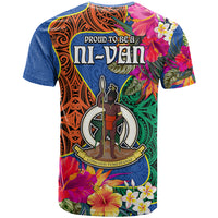 Tafea Day T Shirt Proud To Be A Ni-Van Beauty Pacific Flower LT03 - Polynesian Pride