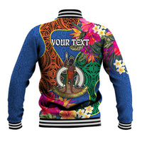 Personalised Tafea Day Baseball Jacket Proud To Be A Ni-Van Beauty Pacific Flower LT03 - Polynesian Pride
