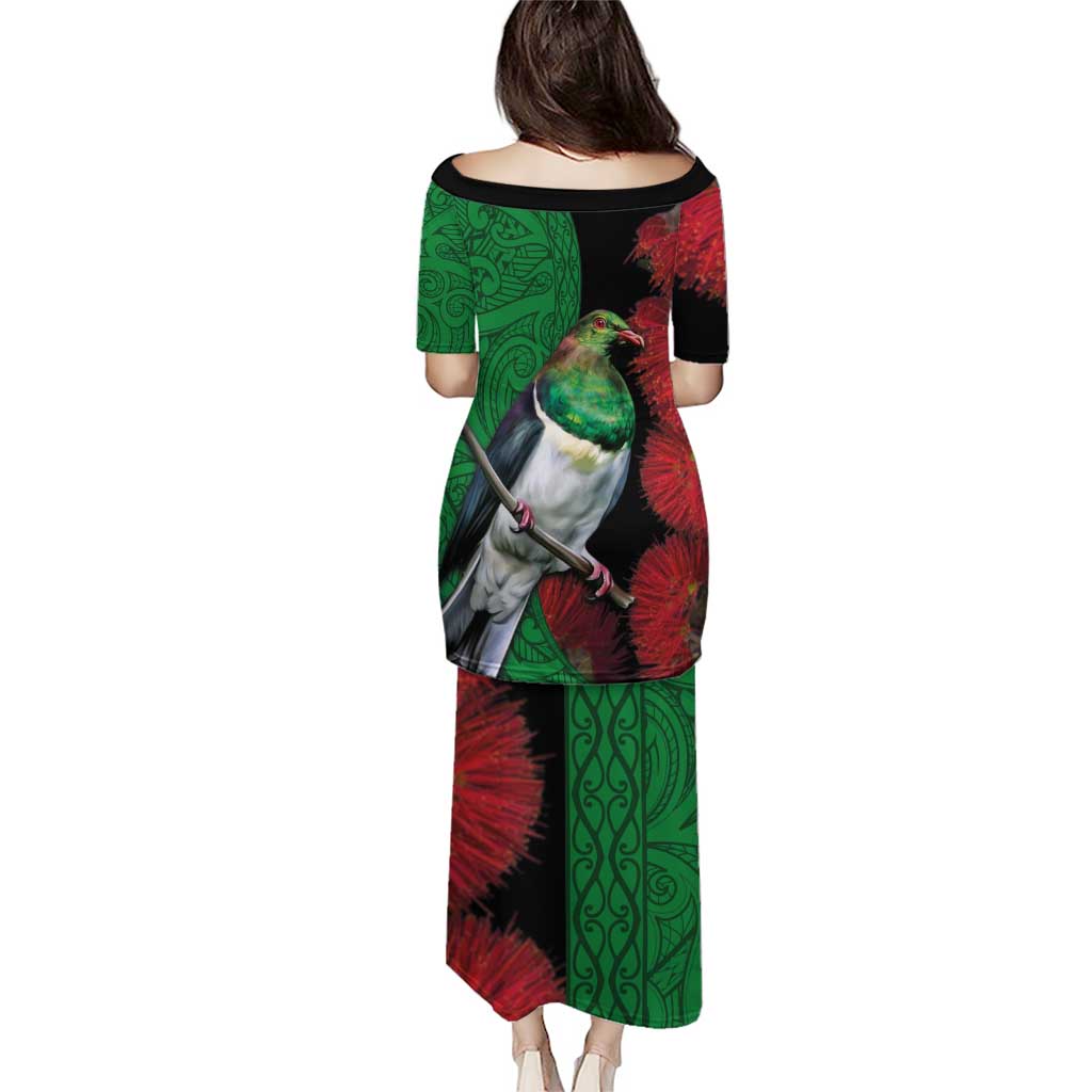 New Zealand Kereru And Pohutukawa Puletasi Maori Tribal Tattoo