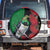 New Zealand Kereru And Pohutukawa Spare Tire Cover Maori Tribal Tattoo