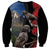 New Zealand Kea And Pohutukawa Sweatshirt With The Mountain Landscape