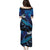 New Zealand Tui Bird Puletasi The Pleiades Star Cluster and Koru Tribal Tattoo Galaxy Vibe