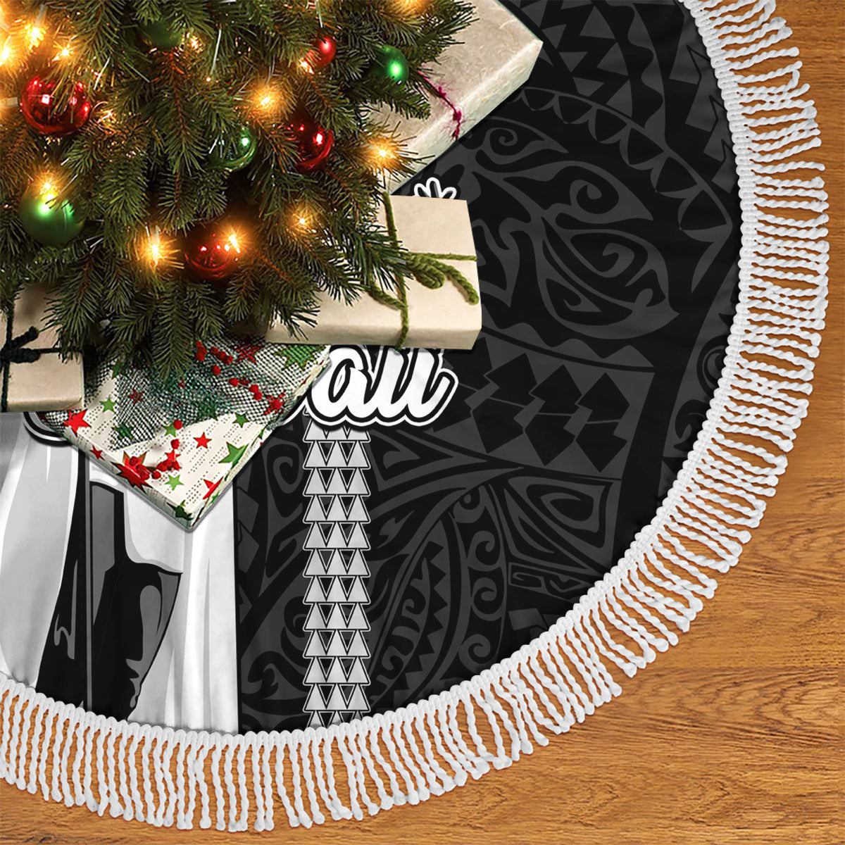 Hawaii Lanai Island Tree Skirt Hawaiian King and Kakau Symbols Abstract Shoulder Tattoo LT03 - Polynesian Pride