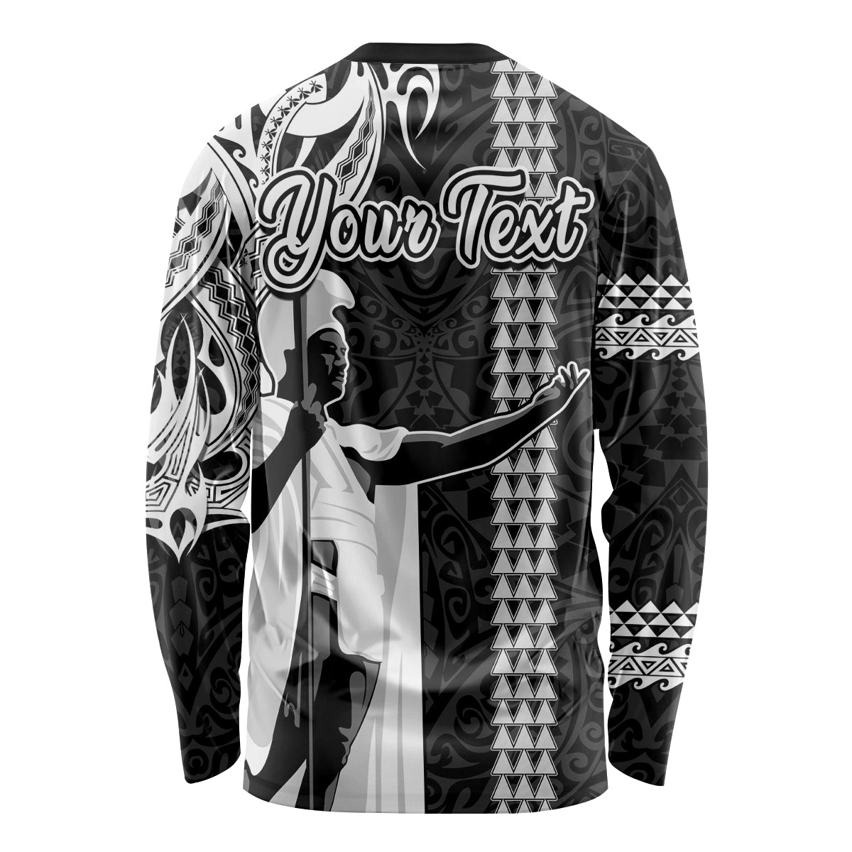 Custom Hawaii Lanai Island Long Sleeve Shirt Hawaiian King and Kakau Symbols Abstract Shoulder Tattoo LT03 - Polynesian Pride