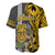 Hawaii Molokai Island Baseball Jersey Hawaiian Warrior and Kakau Symbols Abstract Tattoo LT03 - Polynesian Pride