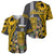 Hawaii Molokai Island Baseball Jersey Hawaiian Warrior and Kakau Symbols Abstract Tattoo LT03 - Polynesian Pride