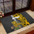 Hawaii Molokai Island Rubber Doormat Hawaiian Warrior and Kakau Symbols Abstract Tattoo LT03 - Polynesian Pride