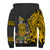 Hawaii Molokai Island Sherpa Hoodie Hawaiian Warrior and Kakau Symbols Abstract Tattoo LT03 - Polynesian Pride
