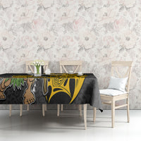 Hawaii Molokai Island Tablecloth Hawaiian Warrior and Kakau Symbols Abstract Tattoo LT03 - Polynesian Pride