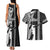 Hawaii Molokai Island Couples Matching Tank Maxi Dress and Hawaiian Shirt Hawaiian King and Kakau Symbols Abstract Shoulder Tattoo LT03 - Polynesian Pride