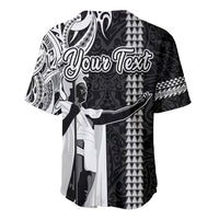 Custom Hawaii Niihau Island Baseball Jersey Hawaiian King and Kakau Symbols Abstract Shoulder Tattoo LT03 - Polynesian Pride