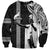 Custom Hawaii Niihau Island Sweatshirt Hawaiian King and Kakau Symbols Abstract Shoulder Tattoo LT03 Unisex Black - Polynesian Pride