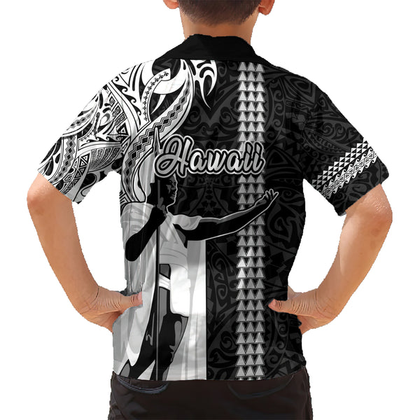 Black Barbadians Mahi-mahi Trident Kid Hawaiian Shirt LT9