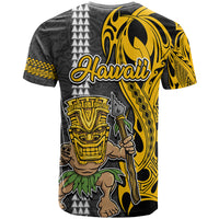 Hawaii Kahoolawe Island T Shirt Hawaiian Warrior and Kakau Symbols Abstract Tattoo LT03 - Polynesian Pride