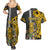 Custom Hawaii Kahoolawe Island Couples Matching Summer Maxi Dress and Hawaiian Shirt Hawaiian Warrior and Kakau Symbols Abstract Tattoo LT03 - Polynesian Pride