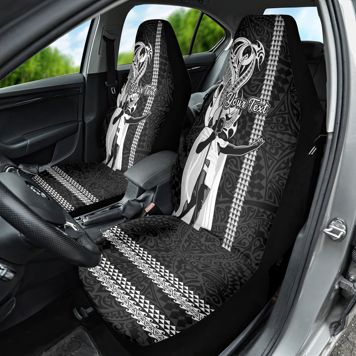 Custom Hawaii Kahoolawe Island Car Seat Cover Hawaiian King and Kakau Symbols Abstract Shoulder Tattoo LT03 - Polynesian Pride