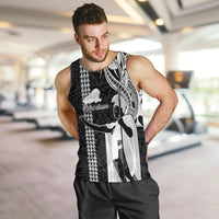 Custom Hawaii Kahoolawe Island Men Tank Top Hawaiian King and Kakau Symbols Abstract Shoulder Tattoo LT03 - Polynesian Pride