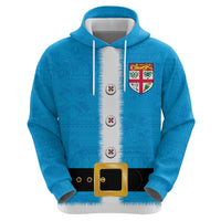 Fiji Merry Christmas Hoodie Santa Suit Style With Tapa Tribal Pattern LT03 - Polynesian Pride