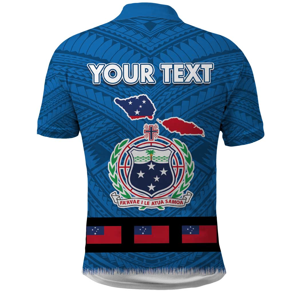 Samoa Merry Christmas Polo Shirt Santa Suit Style With Tatau Tattoo Pattern