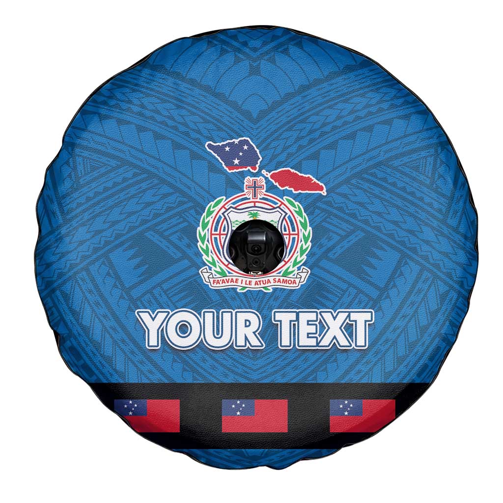 Samoa Merry Christmas Spare Tire Cover Santa Suit Style With Tatau Tattoo Pattern