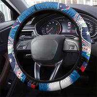 Samoa Merry Christmas Steering Wheel Cover Santa Suit Style With Tatau Tattoo Pattern LT03 - Polynesian Pride