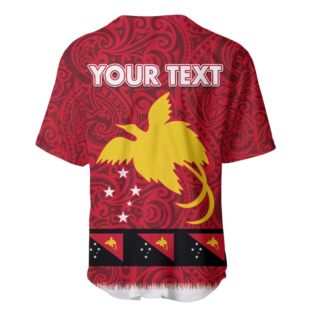Papua New Guinea Merry Christmas Baseball Jersey Santa Suit Style With Melanesian Pattern LT03 - Polynesian Pride