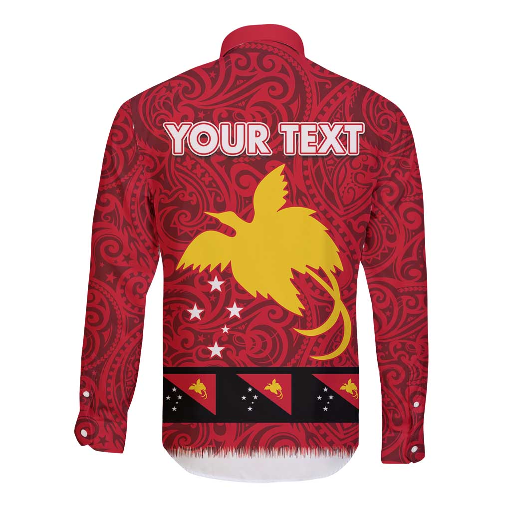 Papua New Guinea Merry Christmas Long Sleeve Button Shirt Santa Suit Style With Melanesian Pattern LT03 - Polynesian Pride