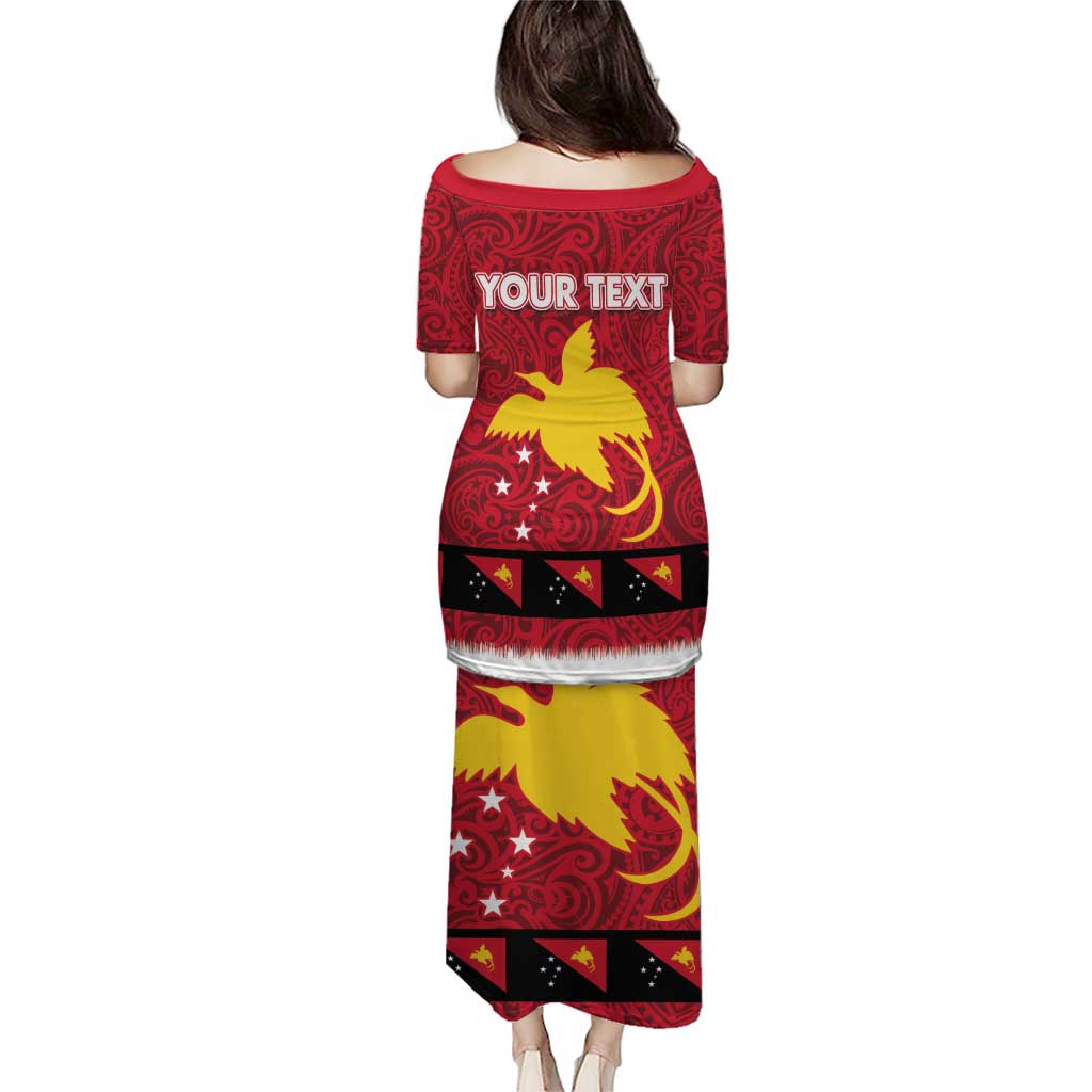 Papua New Guinea Merry Christmas Puletasi Santa Suit Style With Melanesian Pattern