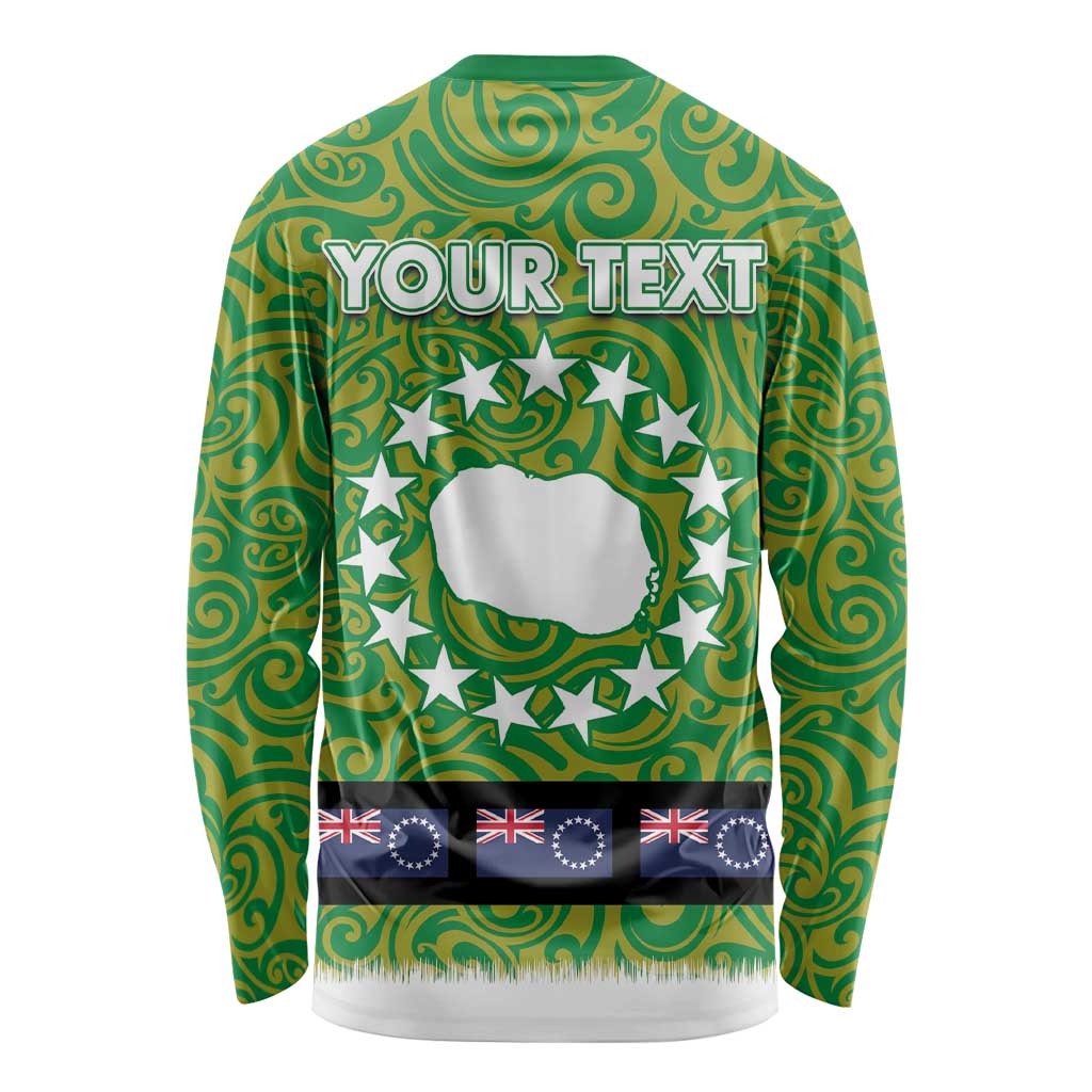 Cook Islands Merry Christmas Long Sleeve Shirt Santa Suit Style With Polynesian Pattern