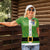 Cook Islands Merry Christmas Women Polo Shirt Santa Suit Style With Polynesian Pattern