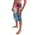 Hawaiian Mele Kalikimaka Lavalava Santa Claus Driving The Whale with Sunset Ocean Landscape
