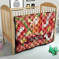 Hawaii Santa Mele Kalikimaka Quilt Tropical Puakenikeni Lei with Polynesian Tribal Pattern - Polynesian Pride