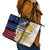 Hawaii Lutheran High School Leather Tote Bag Kakau Pattern Splash Style LT03 - Polynesian Pride