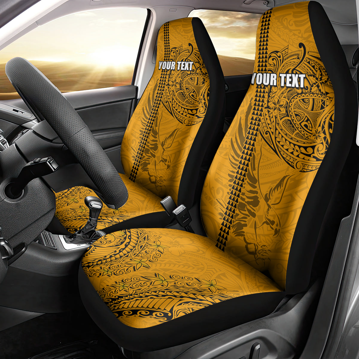 Nanakuli High and Intermediate School Car Seat Cover Tribal Kakau Pattern LT03 - Polynesian Pride