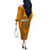 Nanakuli High and Intermediate School Off The Shoulder Long Sleeve Dress Tribal Kakau Pattern LT03 - Polynesian Pride