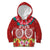 Polynesian Valentine Day Kid Hoodie Love Couple Turtle Maori Hibiscus Red Style LT03 Hoodie Red - Polynesian Pride
