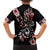 Aotearoa Toitu Te Tiriti-Honour the Treaty Family Matching Off The Shoulder Long Sleeve Dress and Hawaiian Shirt Maori Taniwha Haka with Taniko and Tukutuku